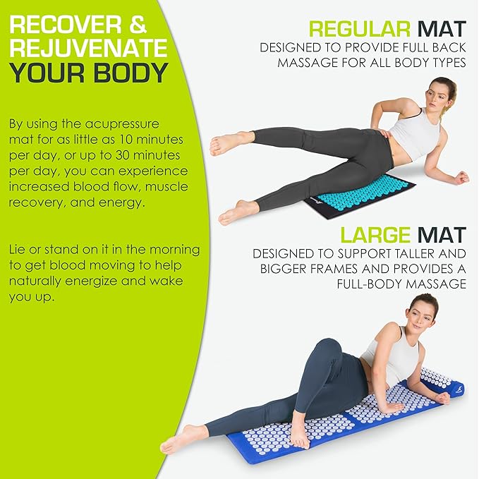 ProsourceFit Acupressure Mat and Pillow Set