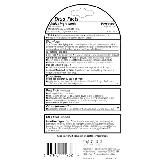Herpecin L Lip Balm Stick 30 0.1 Ounce SPF30 and