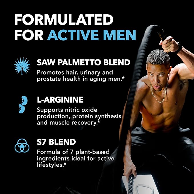 Saw Palmetto for Men with L S7 Plant-Based 60 Male