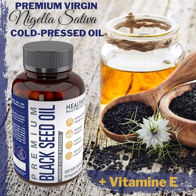 Premium Black Cumin Seed Oil Capsules 3 6 6 9 9 Vitamin 1000 mg