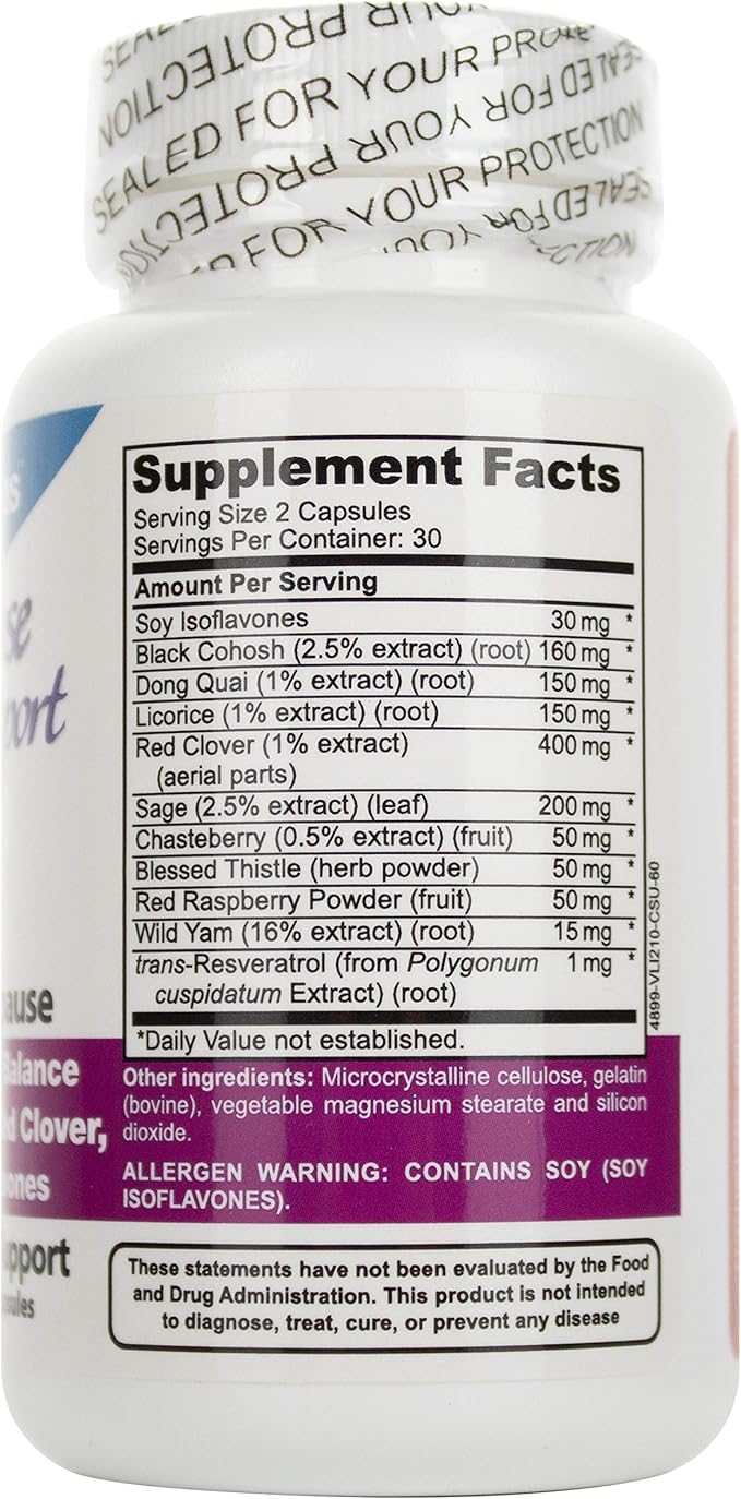 DrFormulas Menopause Supplement for Hot Flashes, 60 Count