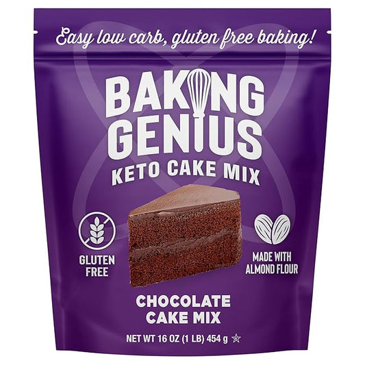 Nature's Eats Baking Genius Classic Chocolate Cake Almond Flour Cake Mix 16oz