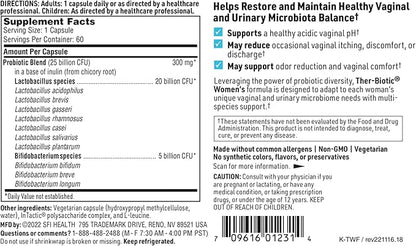Klaire Labs Ther-Biotic Women Probiotics 25b CFU (60 Caps, 2 Pack)