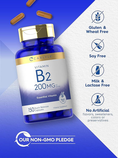 Carlyle Vitamin B-2 200mg | 150 Count