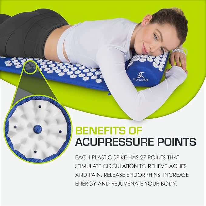 ProsourceFit Acupressure Mat and Pillow Set