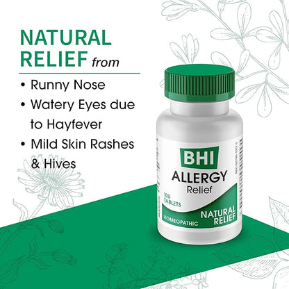 MediNatura BHI Allergy Relief Multi-Symptom Natural 15 Targeted 100 Tablets