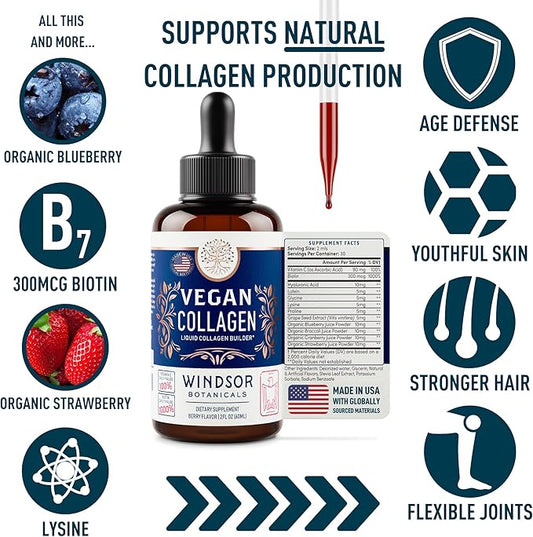 Vegan Collagen Builder Liquid Supplement 60ml, 30 30 Day