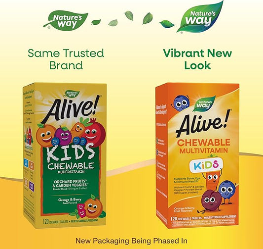 Nature's Way Alive! Children's Daily Chewable 120 Chewable