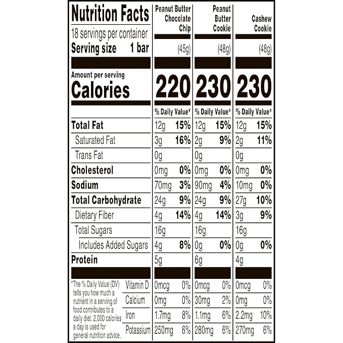 Larabar Variety Pack, Gluten Free Vegan 18 Bars, 1 lb 14 oz