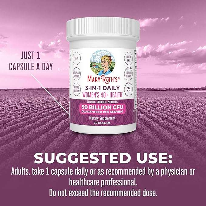MaryRuth Organics 3-in-1 Daily Health 40+ 50 Billion 30 ct
