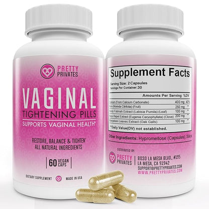 Pretty Privates Vaginal Tightening Pills 60 ct