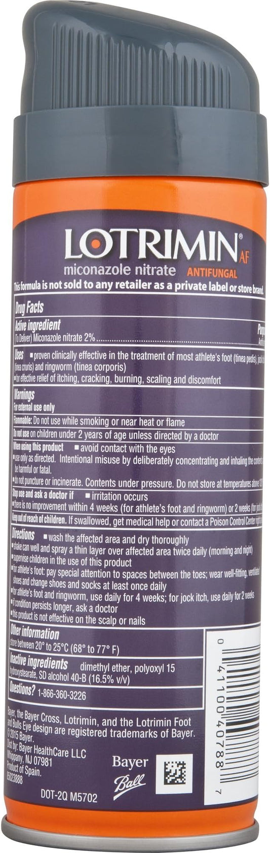 Lotrimin Anti-Fungal Spray Liquid 4.6 oz 2)
