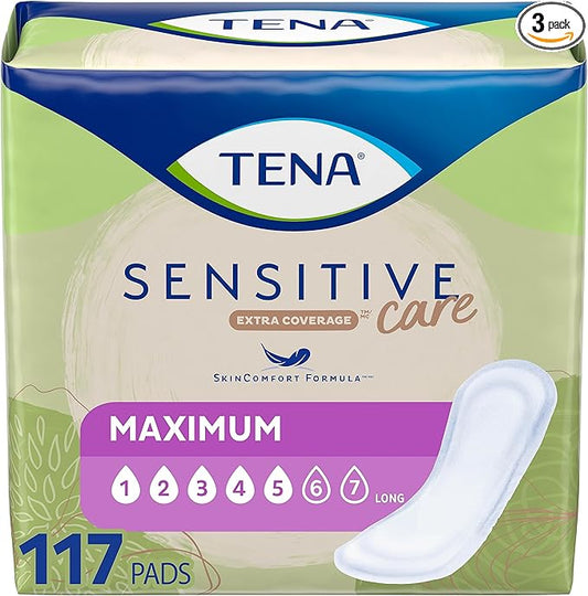 TENA Incontinence Pads, Bladder Control & 117 Count