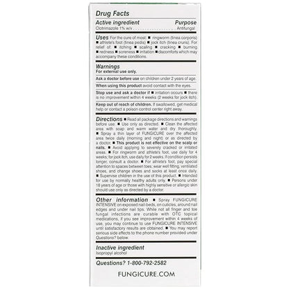 FUNGICURE Intensive Spray, Antifungal Treatment, Kills 6 Types 2 Fl 2)