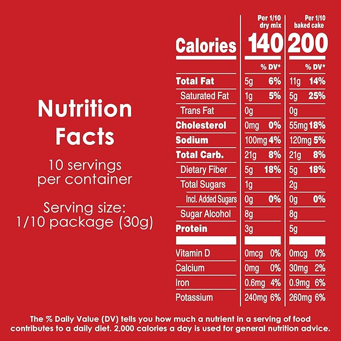 Duncan Hines Keto Friendly Classic Yellow Cake Mix, Gluten Free, Zero Sugar Added, 10.6 oz