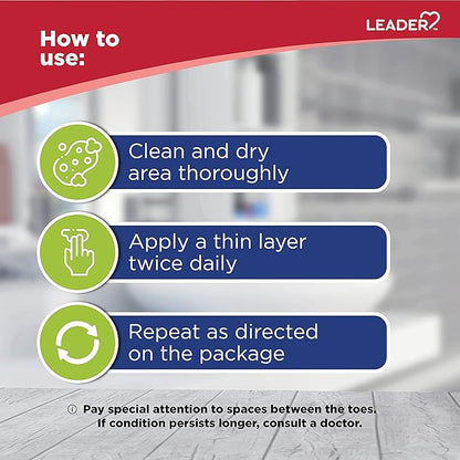 Leader Athlete's Foot Antifungal Powder, Moisture 2.5 oz, 1