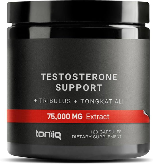 Elite T Formula: 75,000mg Power Capsules (95% Saponins), 200:1 Tongkat 30:1 Fadogia, 25% Withanolides 120 Caps, 60 Servings