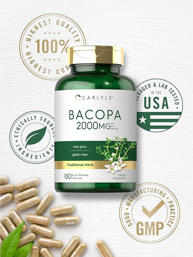 Carlyle Bacopa Monnieri Capsules 180 Capsules