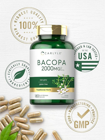 Carlyle Bacopa Monnieri Capsules 180 Capsules