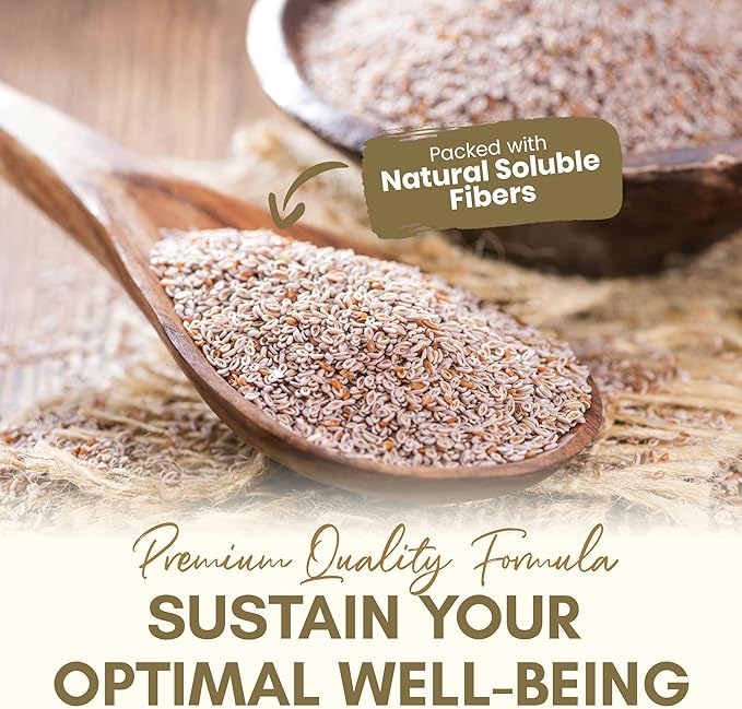 Psyllium Husk Capsules, All-Natural Fiber Supplement,
