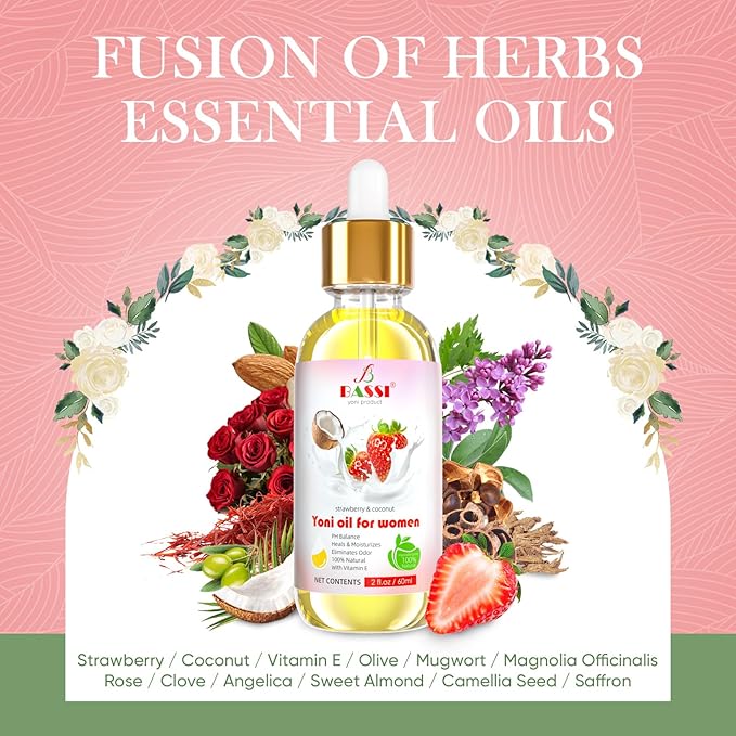 Natural Yoni Oil for Women 4 (2 x 2 Fl 2 Packs