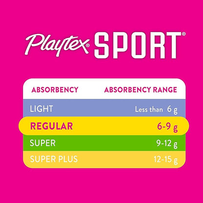 Playtex Sport Tampons, Super Plus Absorbency, Fragrance-Free 36ct