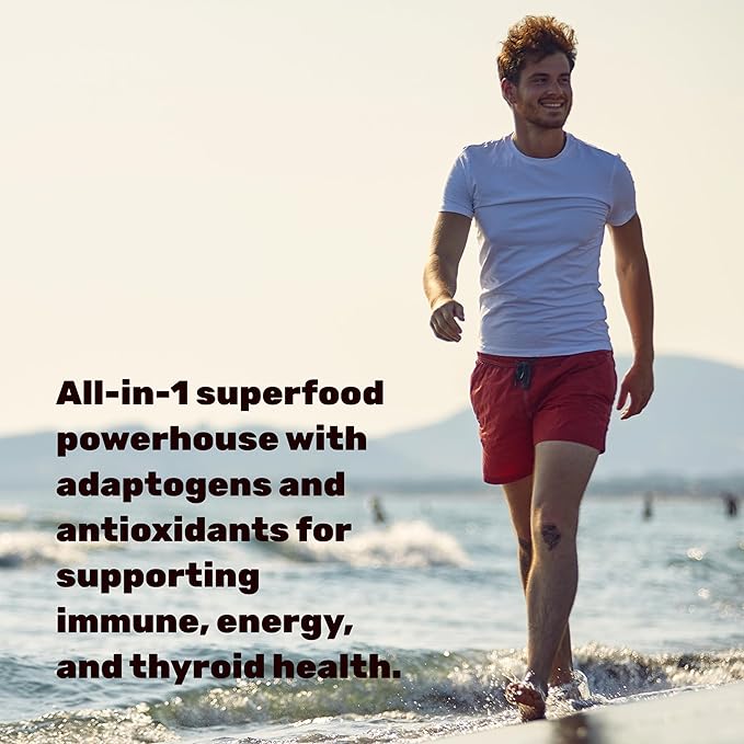 DEAL SUPPLEMENT Irish Sea Moss 7000mg 240 Veggie 14 Superfood 3000mg Black 2000mg Ashwagandha, 600mg Ginger