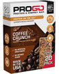 ProGo Protein Bars, Energy Bars – 21g Clean Protein, 95% Pure Isolate for Muscle Growth, Collagen for Recovery, Low Calorie, Sweetened w/ Honey & Peanut Butter (20-Count, Coffee Crunch)