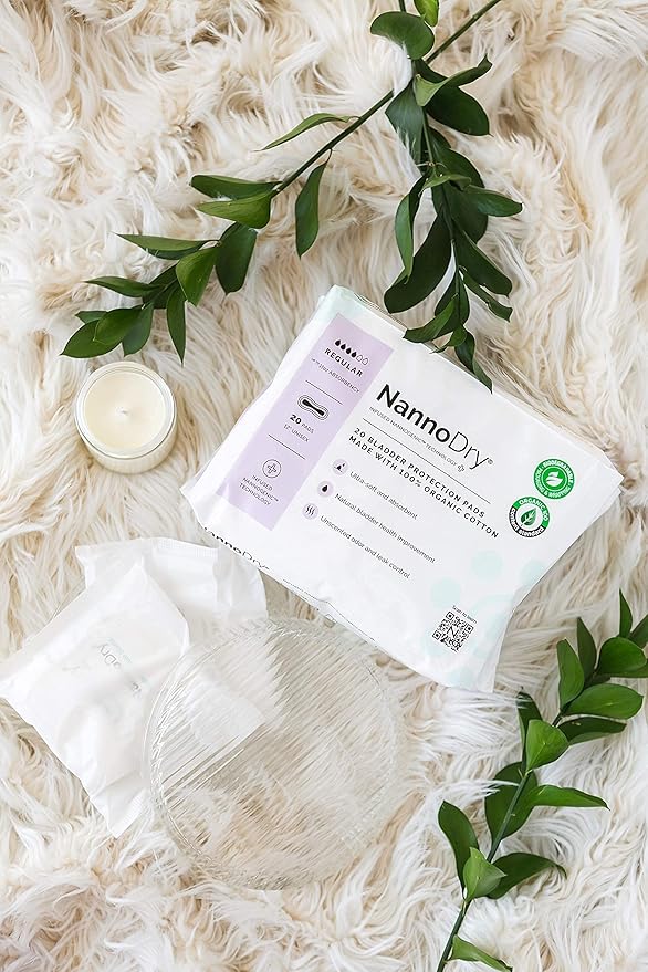 Natural Incontinence Pads (20 Count 4) - 12" Long