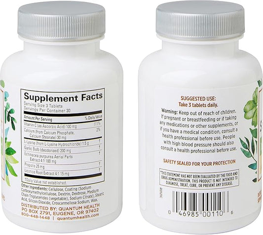 Quantum Health Super Lysine+ / Advanced (90 Tablets)