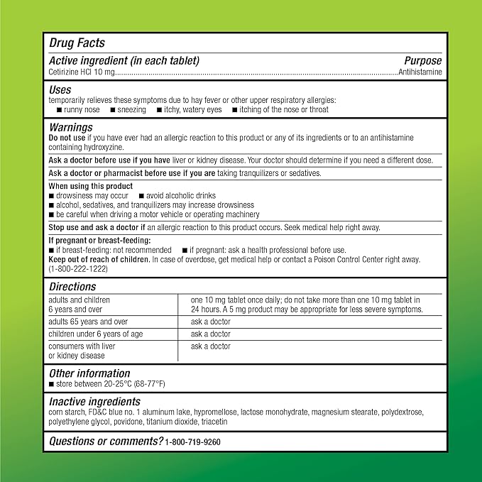 Amazon Basic Care All Day Allergy, 10 mg, 365 Count