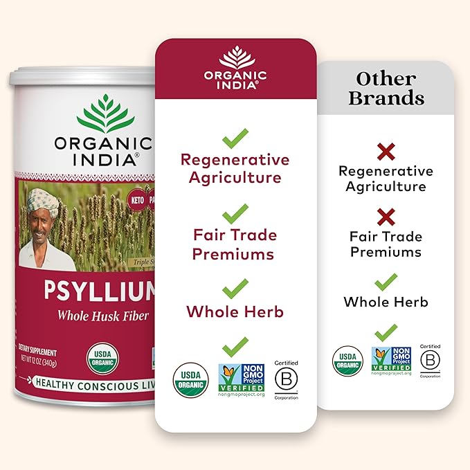 Organic India Psyllium Herbal Powder 12 Ounce 6)