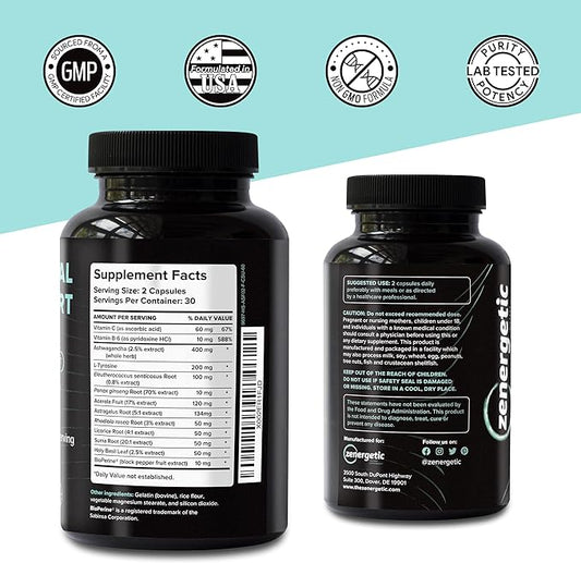 Adrenal Support Supplements │ Cortisol Manager, 60 Pills