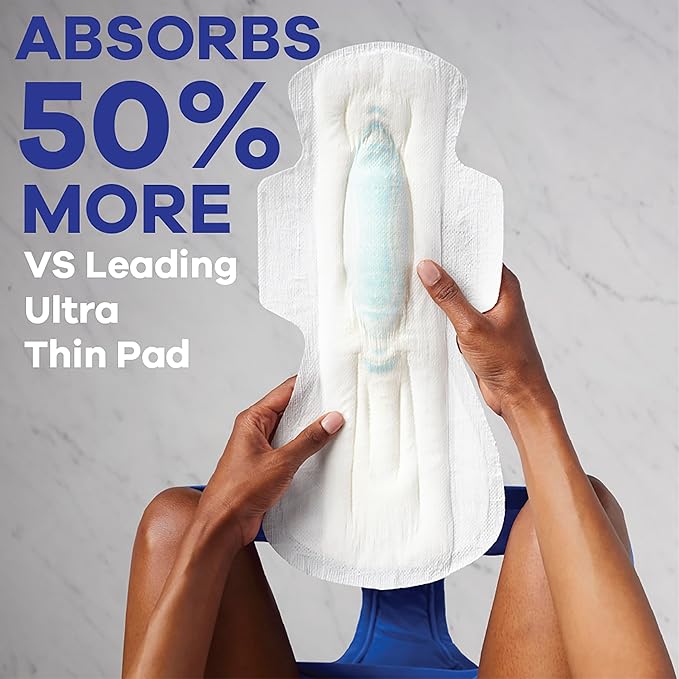 Always Maxi Overnight Pads with Wings, 5, Extra 36 Count