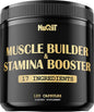 Muscle Builder Supplement with Creatine Monohydrate 500mg Tongkat 3000mg & 120 Capsules 2-Month Supply