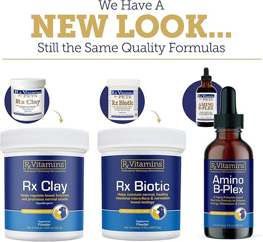 Rx Vitamins for Pets Amino B-Plex for Dogs & Cats - Healthy Nutrients Enhance Energy Metabolism & Vitality - Bacon Flavor 8 fl. oz.