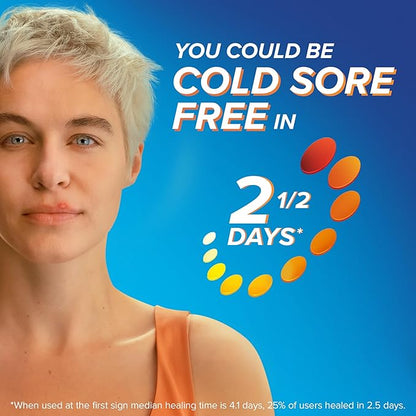 Abreva 10 Percent Docosanol Cold Sore 2.5 Days 0.07 oz 2