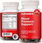 Blood Pressure Support Supplement with Hawthorn, Hibiscus & Garlic Extract – High & Lower Blood Pressure Supplements for Cardiovascular & Circulatory Health, Supports Normal Heart Health