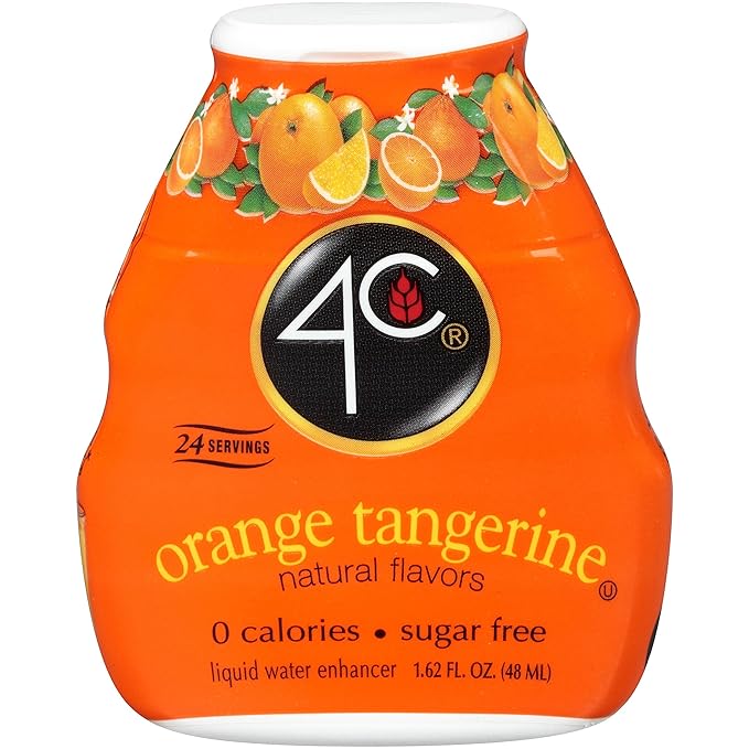 4C Totally Light PSD-Liquid Water Enhancer, Orange/Tangerine, 1.62 Ounce