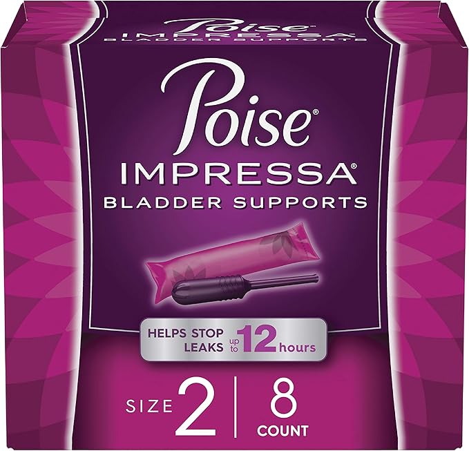 Poise Impressa Incontinence Bladder Support 2, 8 8 Count