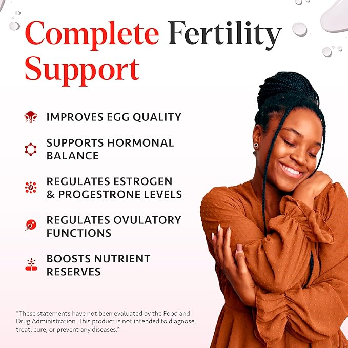 Ayurvedic Fertility Supplements for Women CoQ10, Maca 120 Capsules