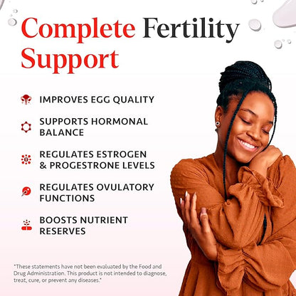 Ayurvedic Fertility Supplements for Women CoQ10, Maca 120 Capsules
