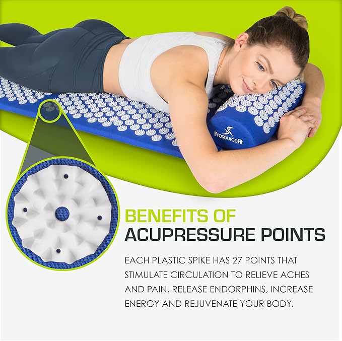 ProsourceFit Acupressure Mat and Pillow Set