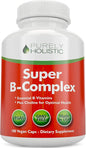 Vitamin B Complex 8 Super B1, B2, B2, B3, B3, B5, B5, B6, B6, B8, B8, B9 B9 & B12 - B100 Complex 180 Vegan 6 Month