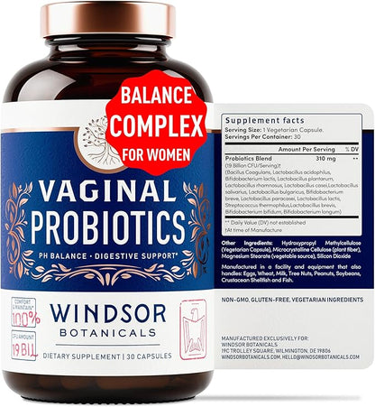 Vaginal Probiotics for Women 19Bil CFU 30 Capsules