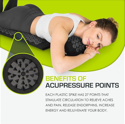 ProsourceFit Acupressure Mat and Pillow Set