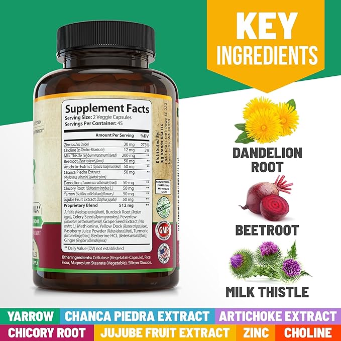 Liver Support and Cleanse Formula 45-Day Supply