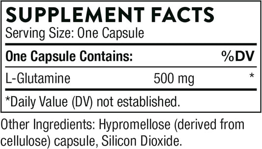 Thorne L-Glutamine - Amino Acid Supplement 90 Capsules