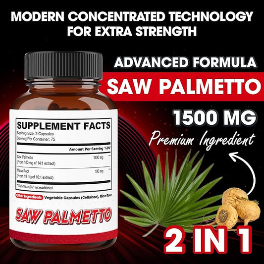 agobi 1500mg Saw Palmetto Supplement 150 Veggie