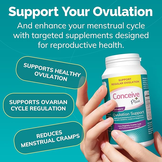 CONCEIVE PLUS Ovulation Support Supplement Coq10, Folic 120 Inositol